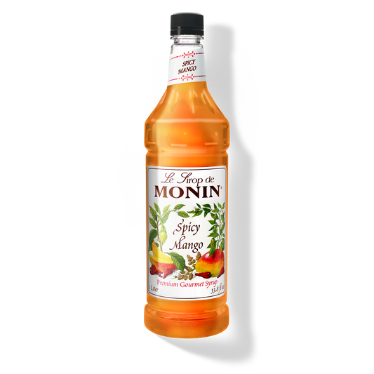 Monin Spicy Mango Syrup - Case of 4 (1 Liter Each)