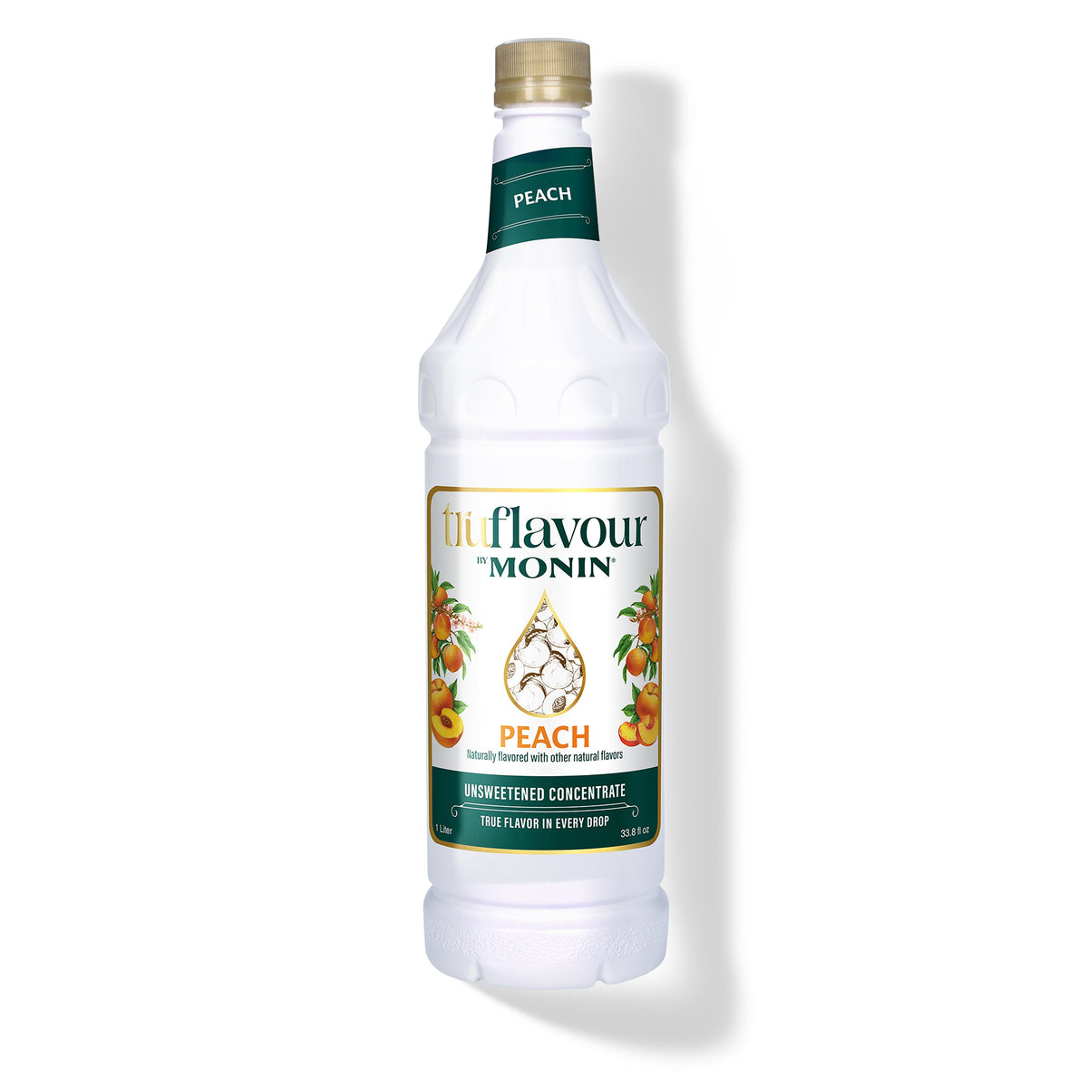 Monin TruFlavour Peach Syrup — 1 Liter