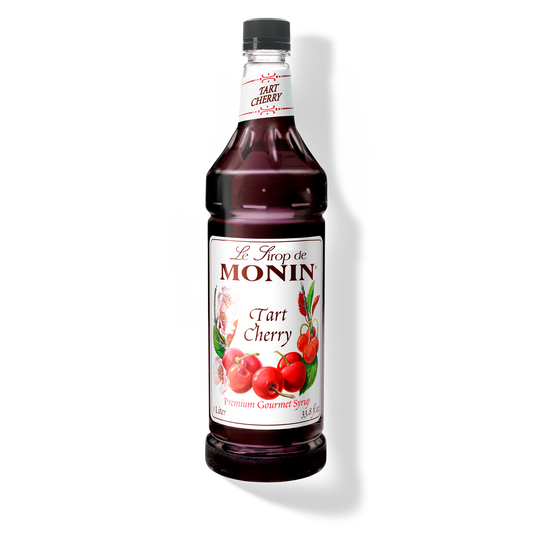 Monin Tart Cherry Syrup - Case of 4 (1 Liter Each)