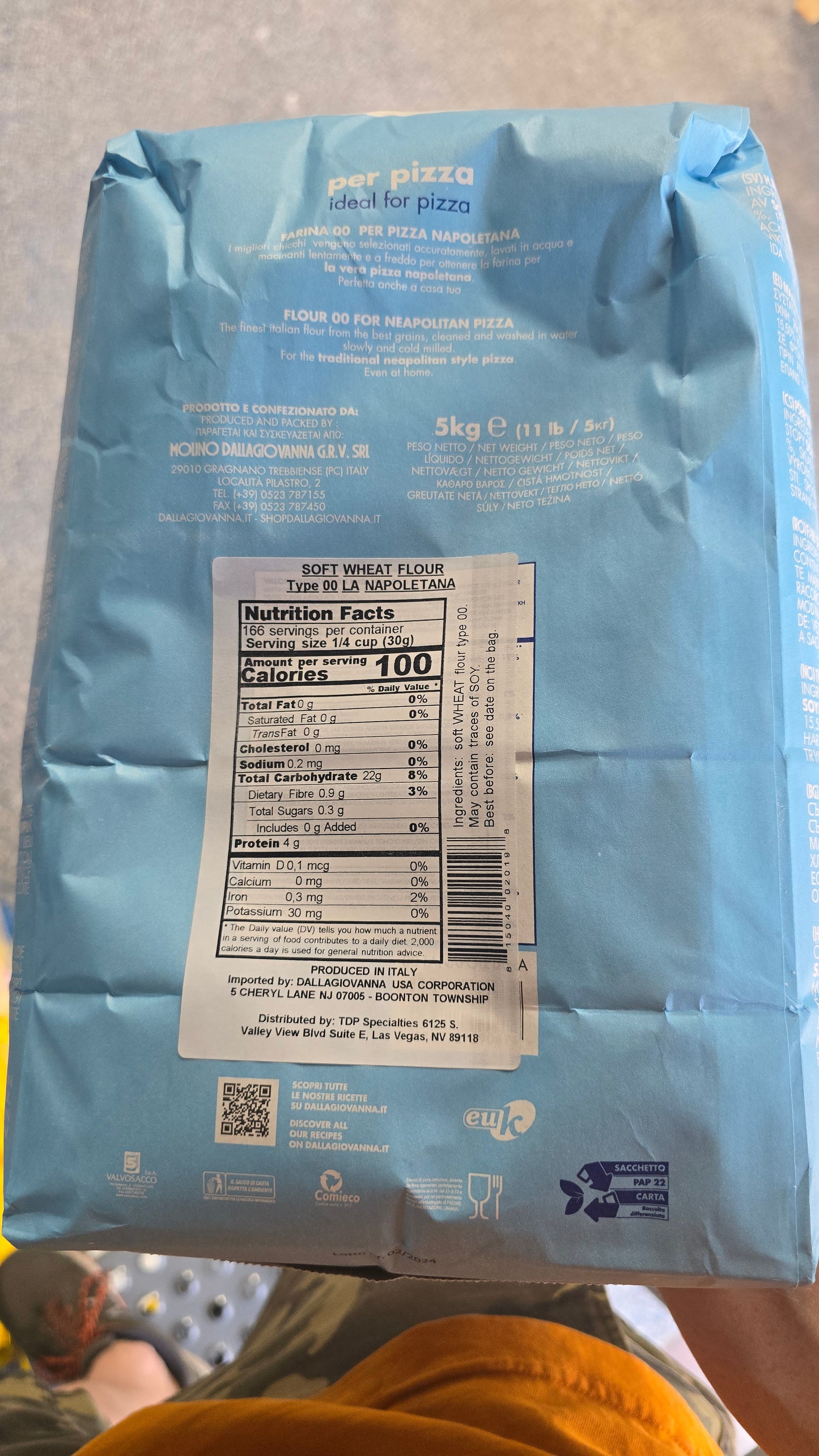 Molino Dallagiovanna La Napoletana Italian Pizza Flour 5kg detail view 3