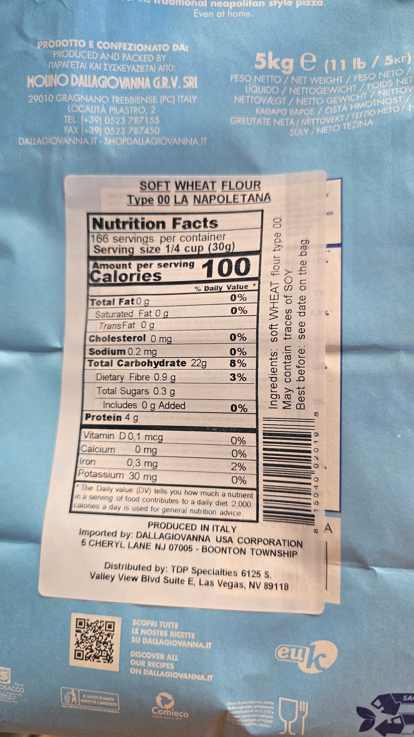 Molino Dallagiovanna La Napoletana Italian Pizza Flour 5kg detail view 4