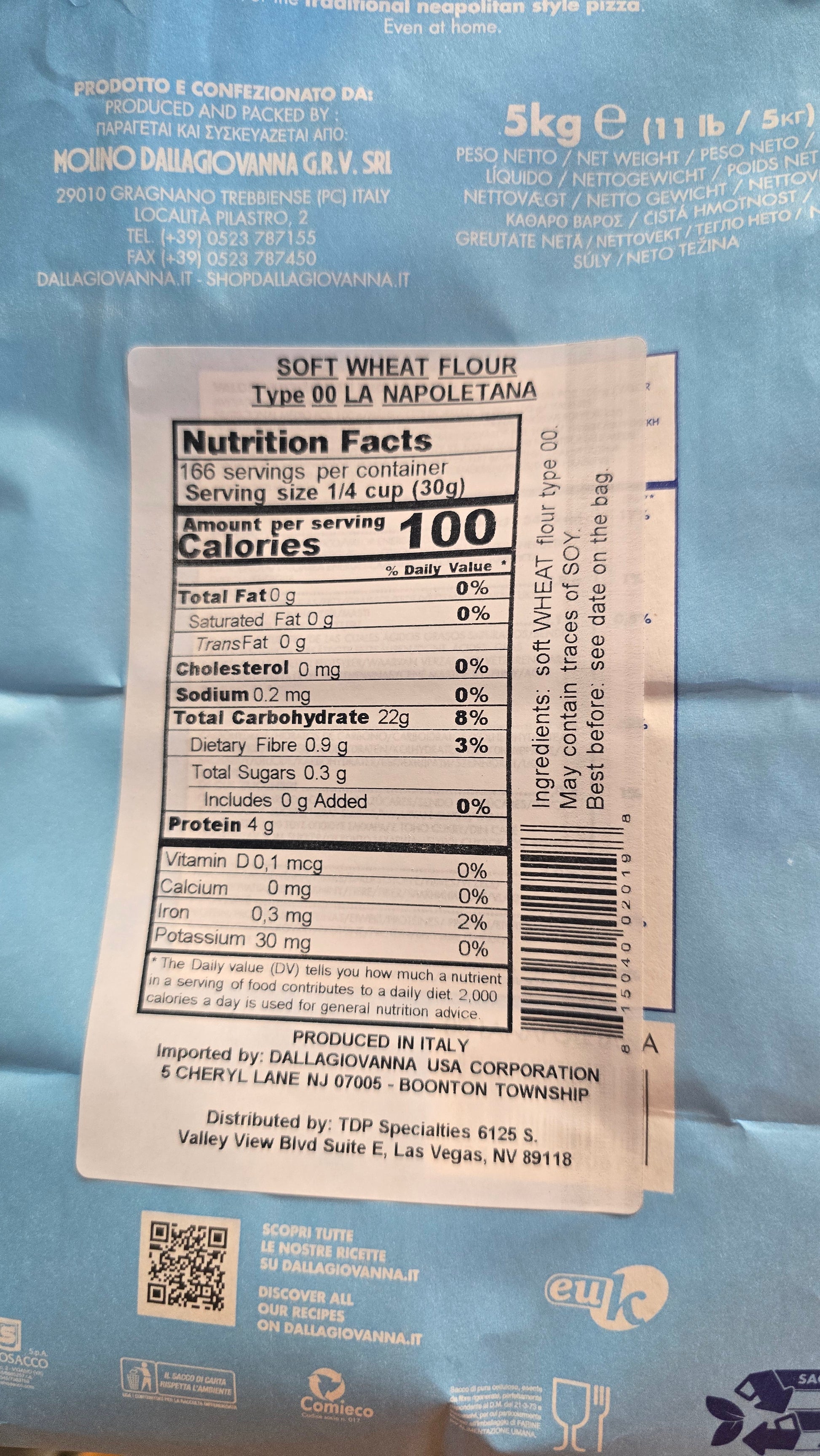Molino Dallagiovanna La Napoletana Italian Pizza Flour 5kg detail view 4