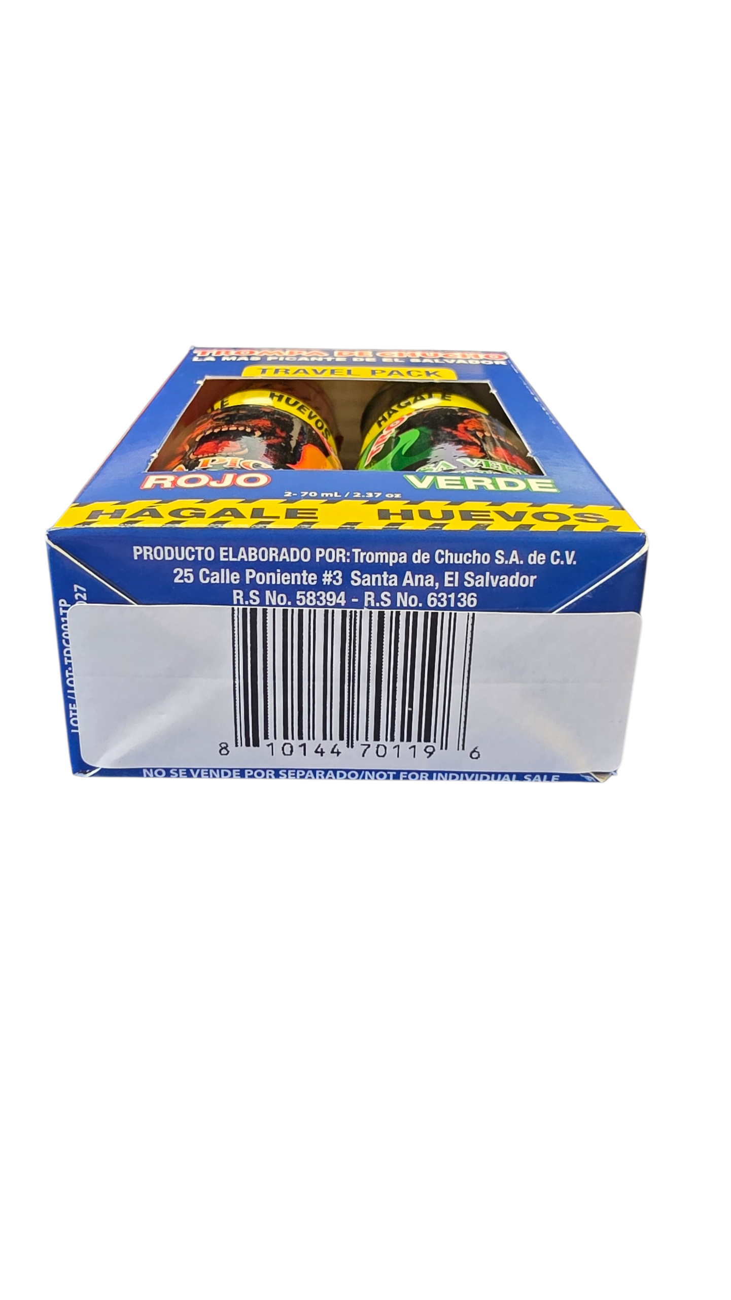 Trompa De Chucho Hot Sauce La Mas Picante De El Salvador 100% organic Imported Salvadorean Salsa Chili Vinegar 3 peppers Jalapeno, Habanero, Tabasco  Hagale Huevos!