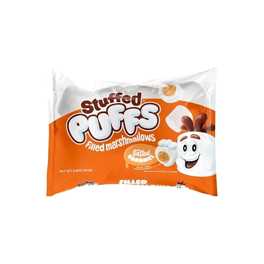 Stuffed Puffs Vanilla Marshmallow With Caramel Center - Case, 8.6 Ounce, 6 Per Case