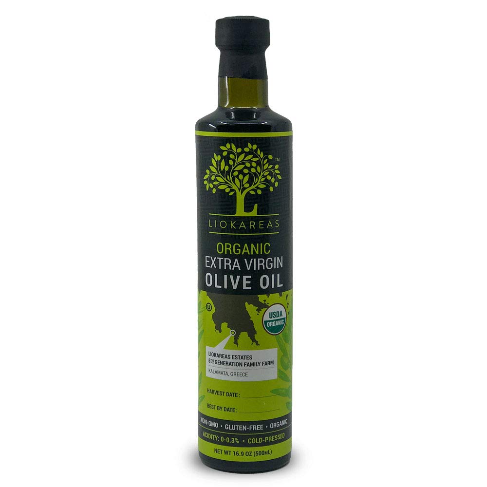 Liokareas Award Winning Olive Oil and Vinegar All Flavors Glass Bottles