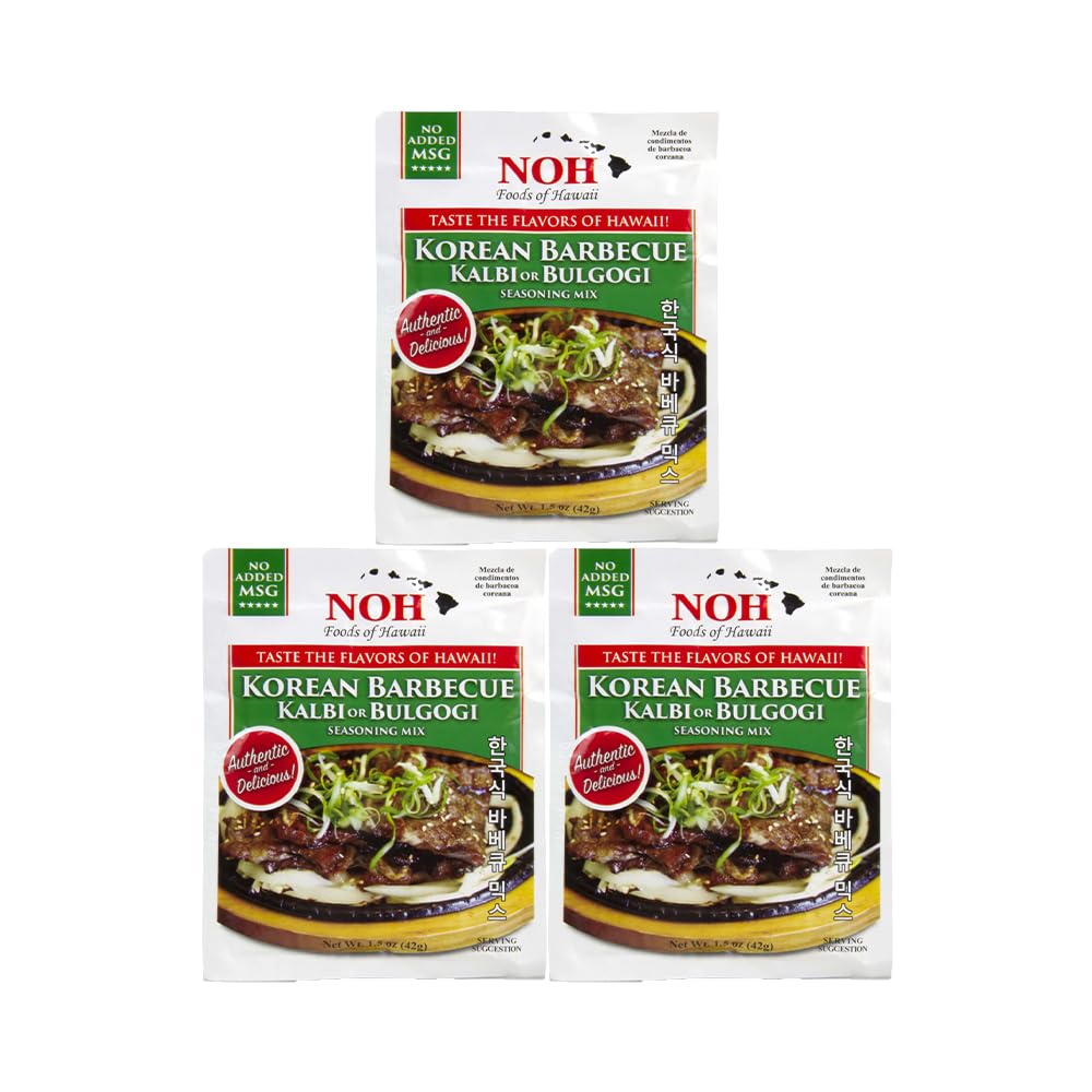 NOH Foods of Hawaii seasoning packets 1.5 oz Pack of 3 Over 15 different flavor varieties to make every Hawaiian specialty