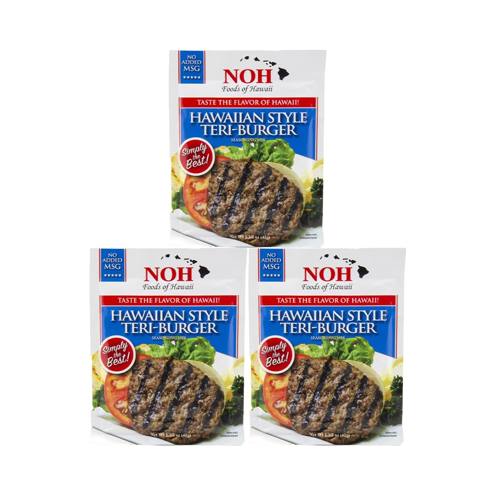 NOH Foods of Hawaii seasoning packets 1.5 oz Pack of 3 Over 15 different flavor varieties to make every Hawaiian specialty