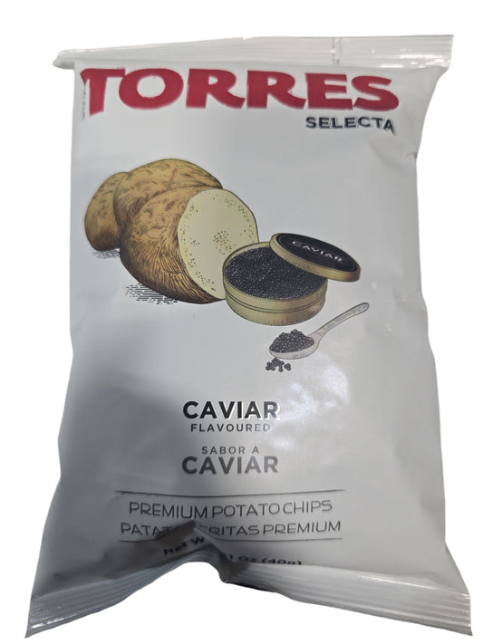 Torres Caviar Potato Chips — Case of 20 (1.41 oz (40g) Bags)