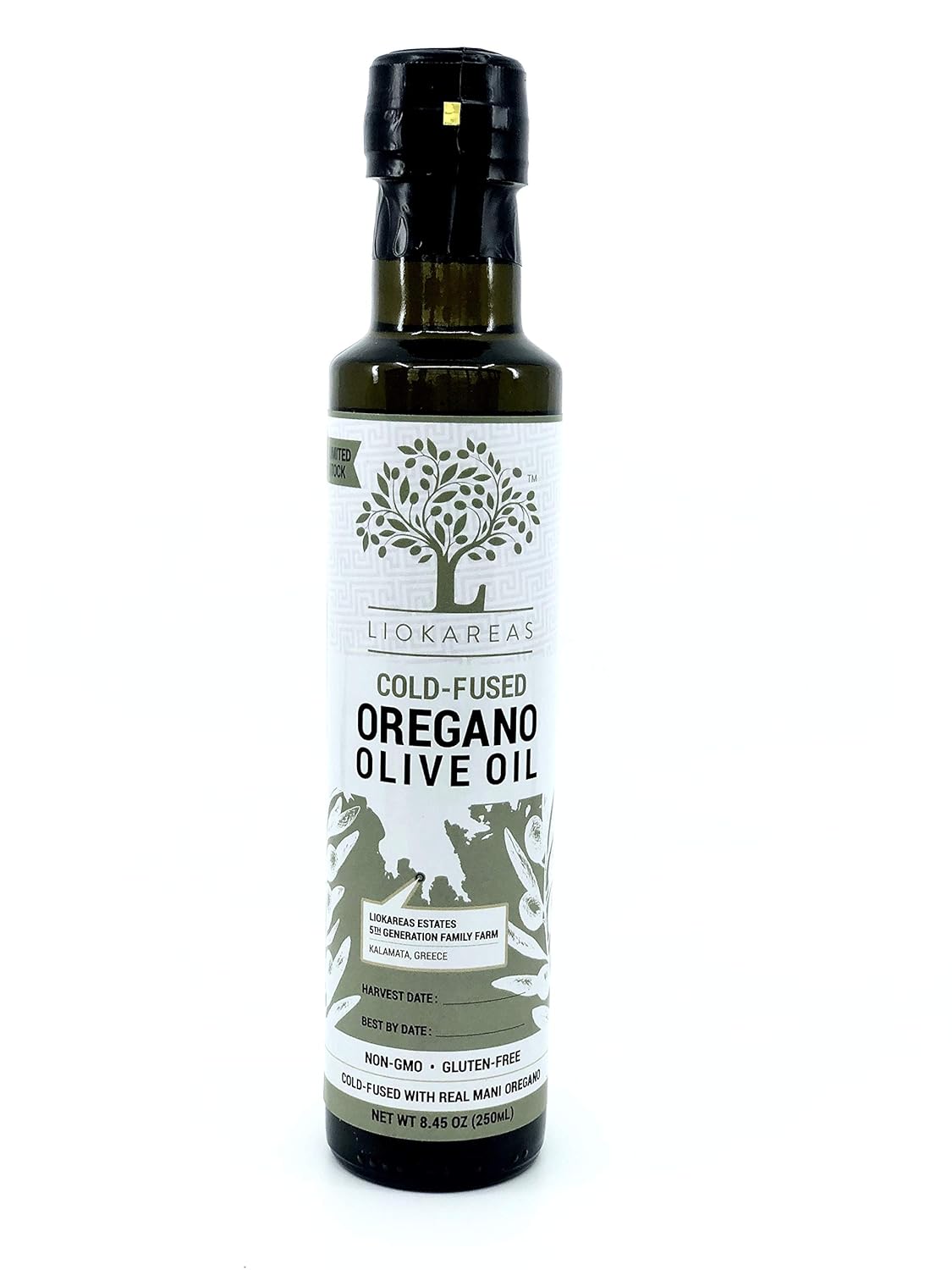 Liokareas Award Winning Olive Oil and Vinegar All Flavors Glass Bottles