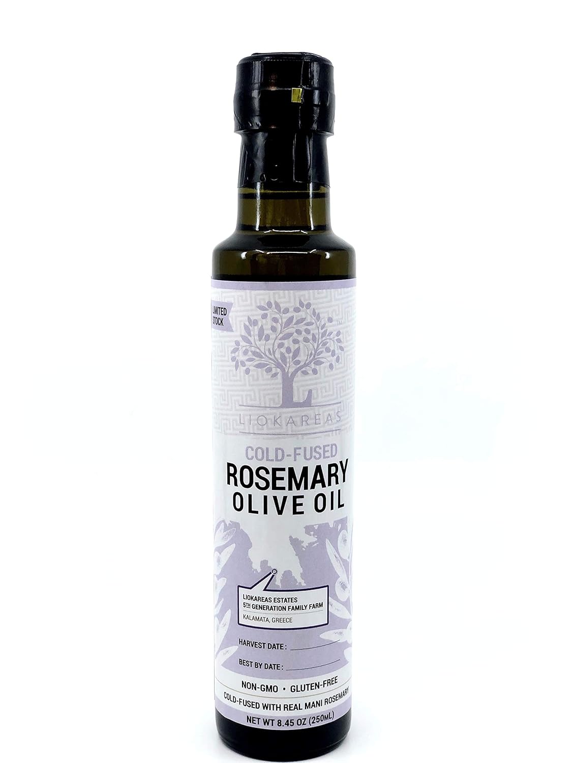 Liokareas Award Winning Olive Oil and Vinegar All Flavors Glass Bottles