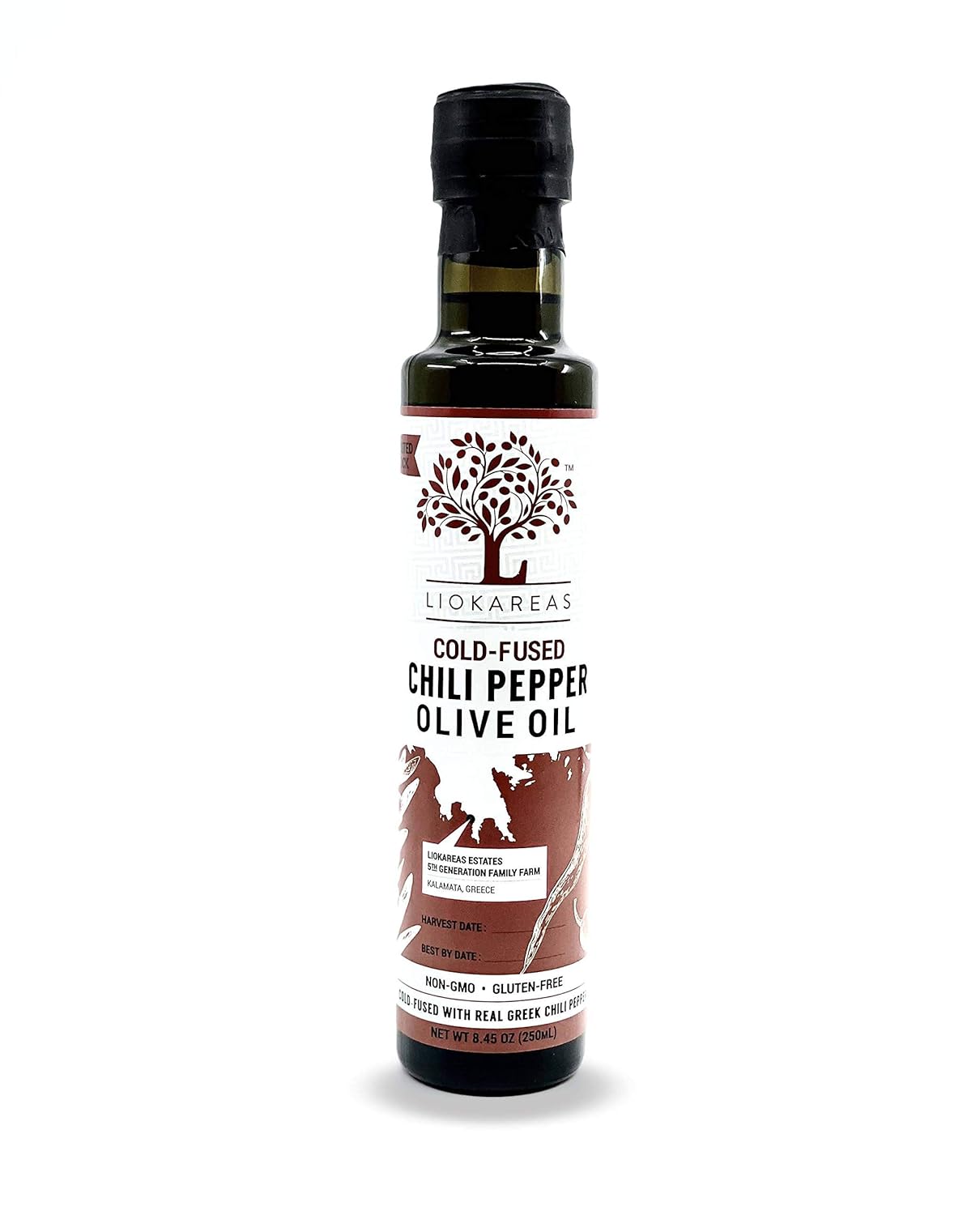 Liokareas Award Winning Olive Oil and Vinegar All Flavors Glass Bottles