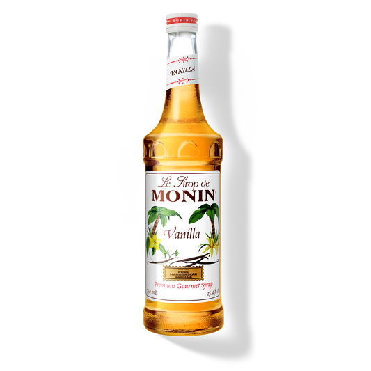 Monin Vanilla Sugar Free Syrup - Case of 4 (1 Liter Each)