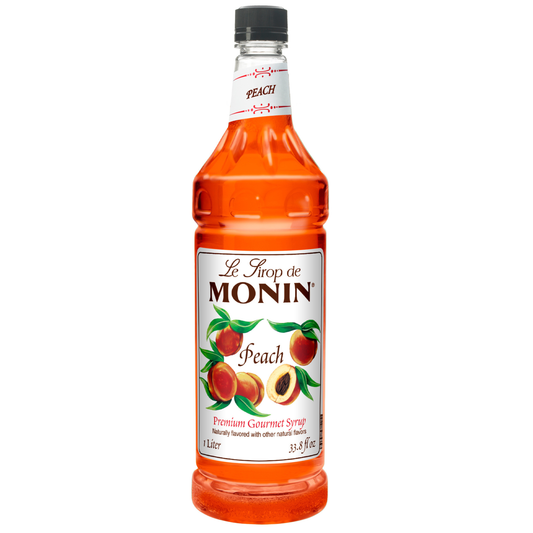 Monin Peach Syrup — 1 Liter