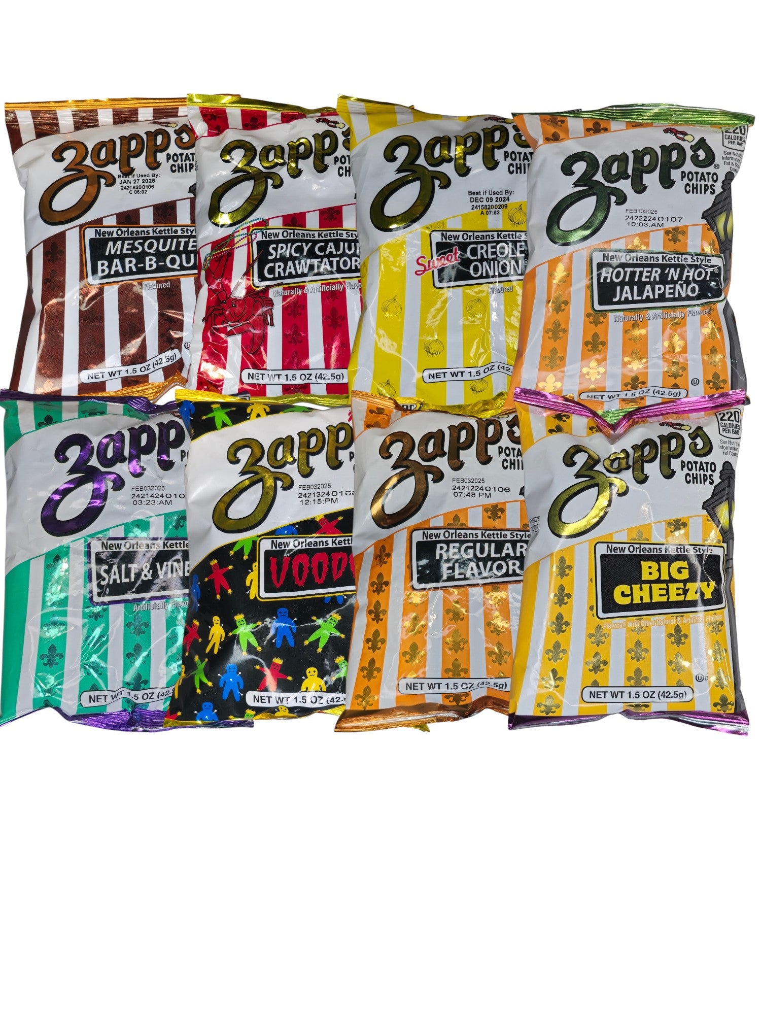 Zapps Supervariety Potato Chips 24 pack 1.5 oz All 9 flavors included