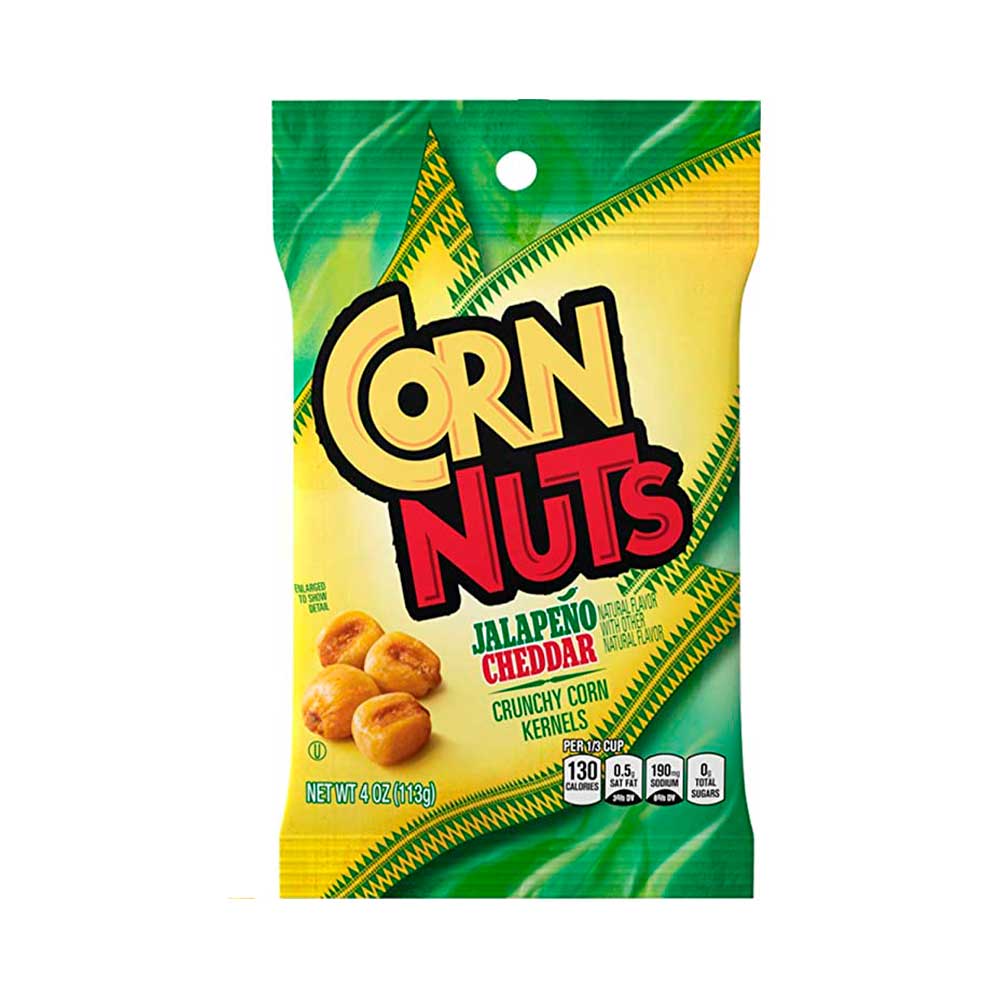 Corn Nuts Variety Pack 4oz Size (Pack of 5) 1 of Each - BBQ, Ranch, Chile  Picante, Original and Jalapeno Cheddar