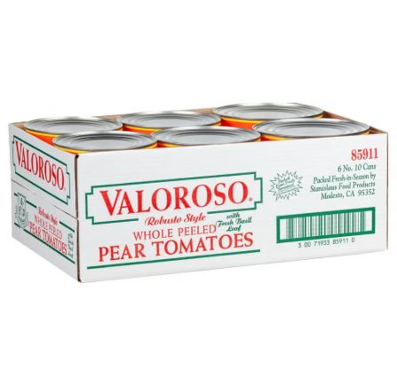 Stanislaus Valoroso Whole Peeled Pear Tomatoes