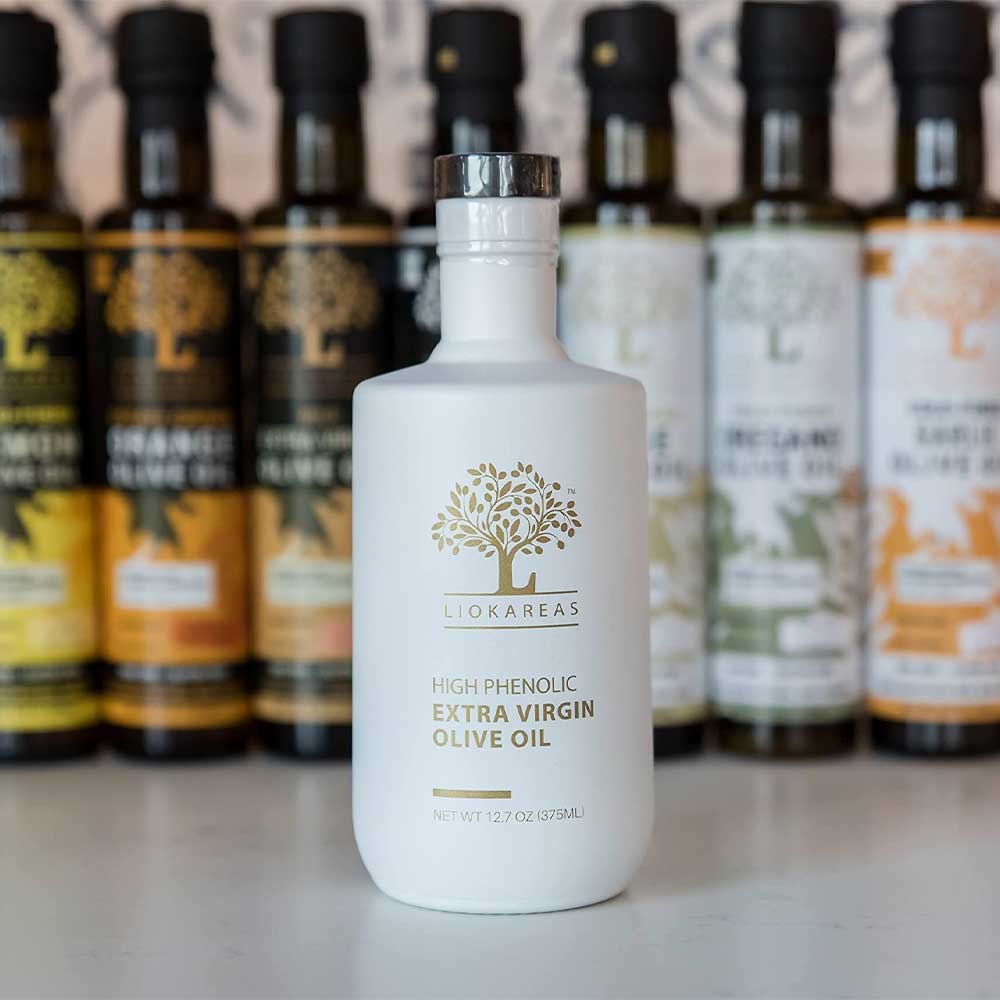 Liokareas Rx High Phenolic Extra Virgin Olive Oil 375 ML- 100% Greek, Organic, NONGmo