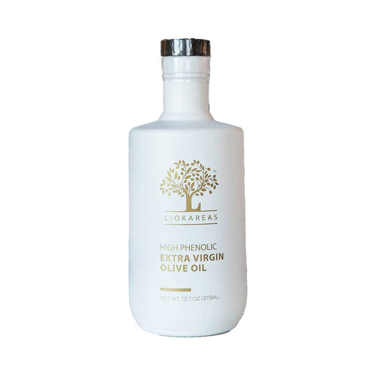Liokareas Rx High Phenolic Extra Virgin Olive Oil 375 ML- 100% Greek, Organic, NONGmo