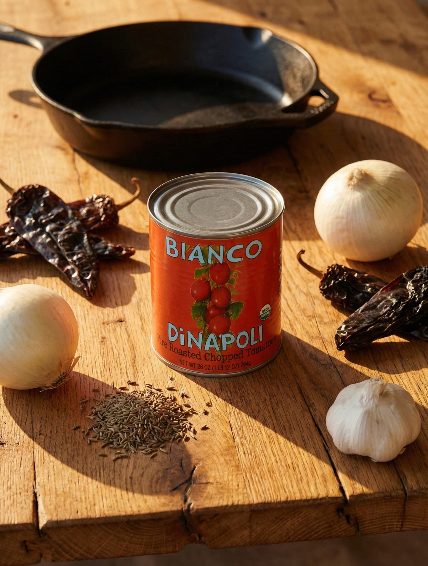 Bianco DiNapoli | Organic Fire Roasted Chopped Tomatoes | 28oz (Case of 6)