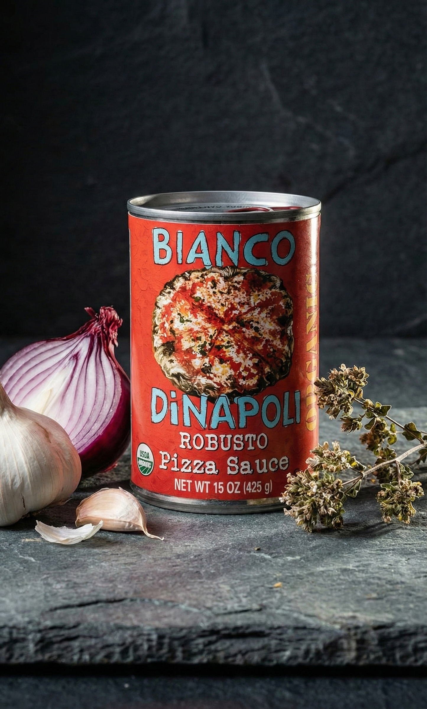Bianco DiNapoli | Organic Robusto Pizza Sauce | 15oz (Case of 8)