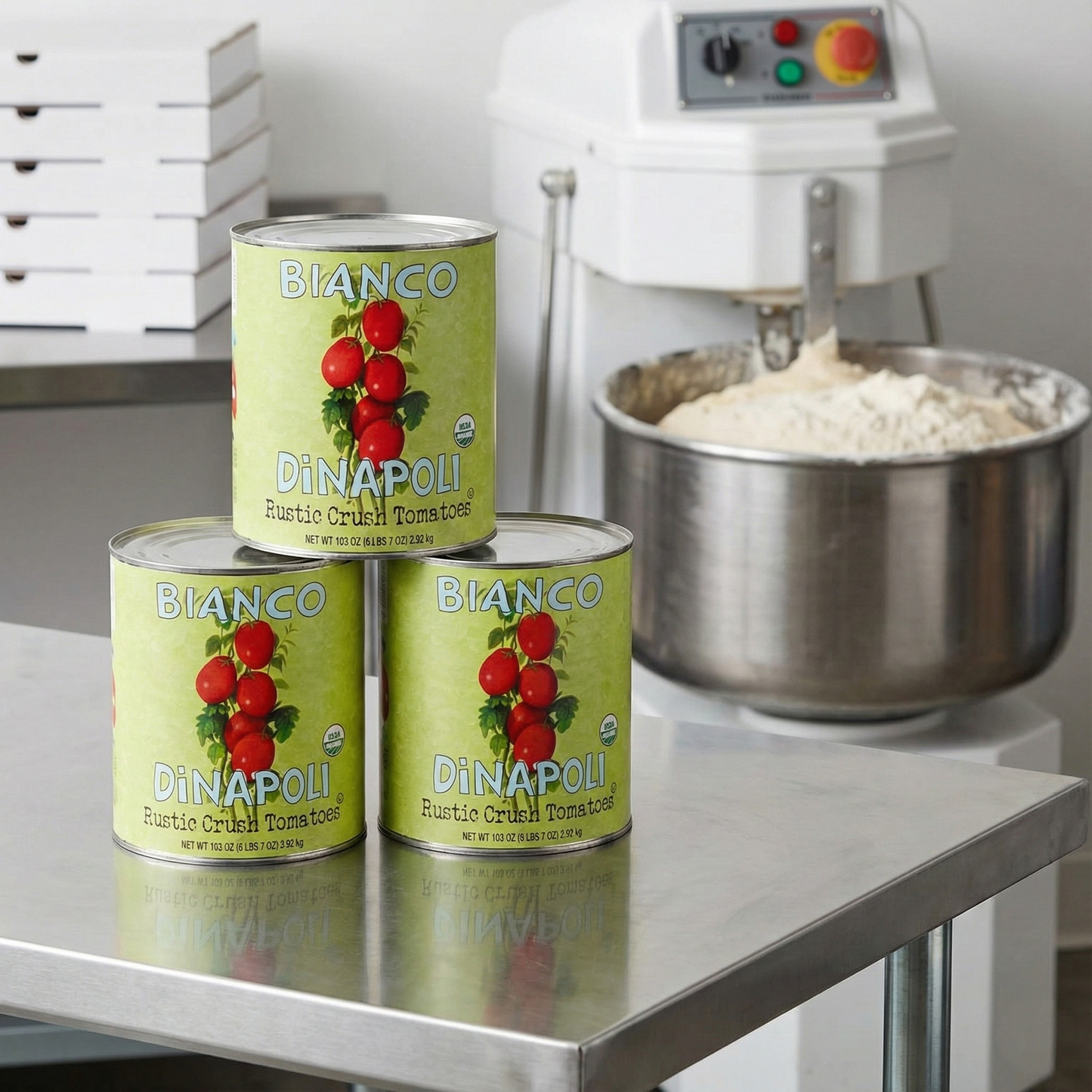 Bianco DiNapoli | Organic Rustic Crushed Tomatoes (Food Service Size) | 103oz (Case of 6)