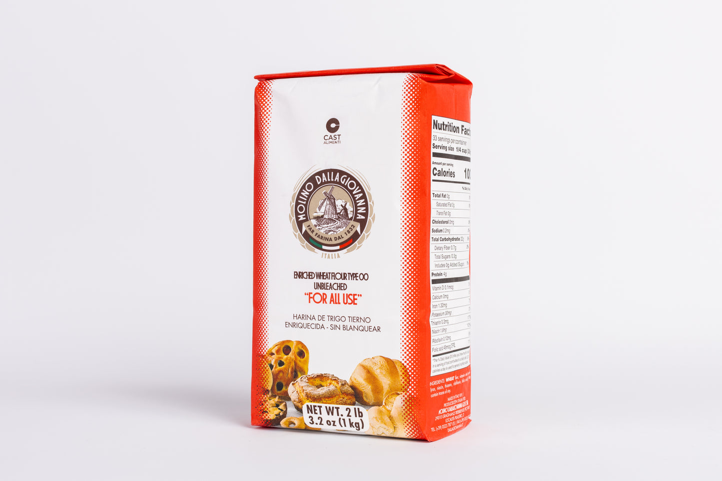 Molino Dallagiovanna Italian holiday baking box Includes extensive Italian recipe baking book