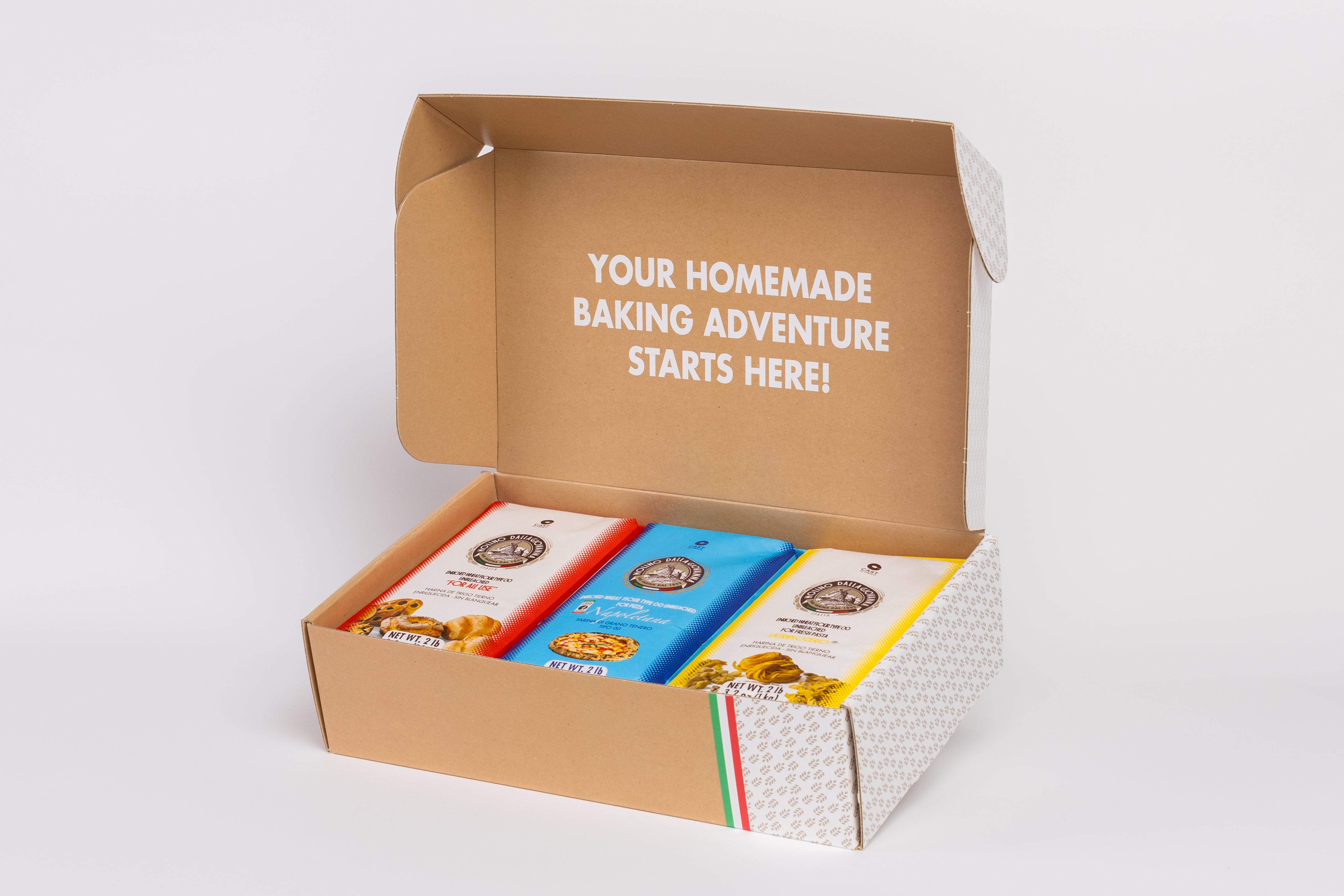 Molino Dallagiovanna Italian holiday baking box Includes extensive Italian recipe baking book