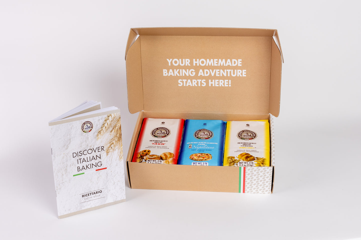 Molino Dallagiovanna Italian holiday baking box Includes extensive Italian recipe baking book