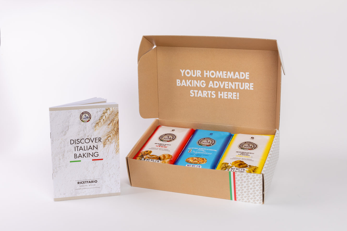 Molino Dallagiovanna Italian holiday baking box Includes extensive Italian recipe baking book