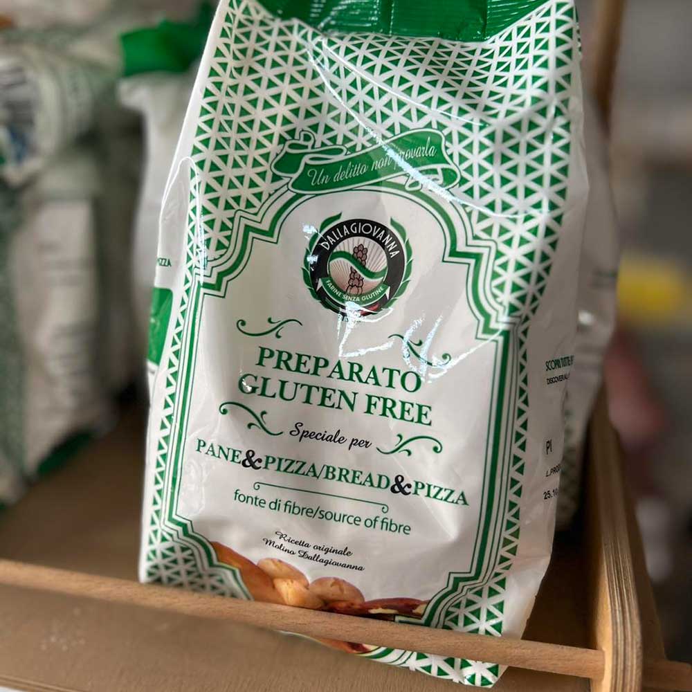 Molino Dallagiovanna Preparato Gluten Free Pane and Pizza 1 Kg (2 pack)