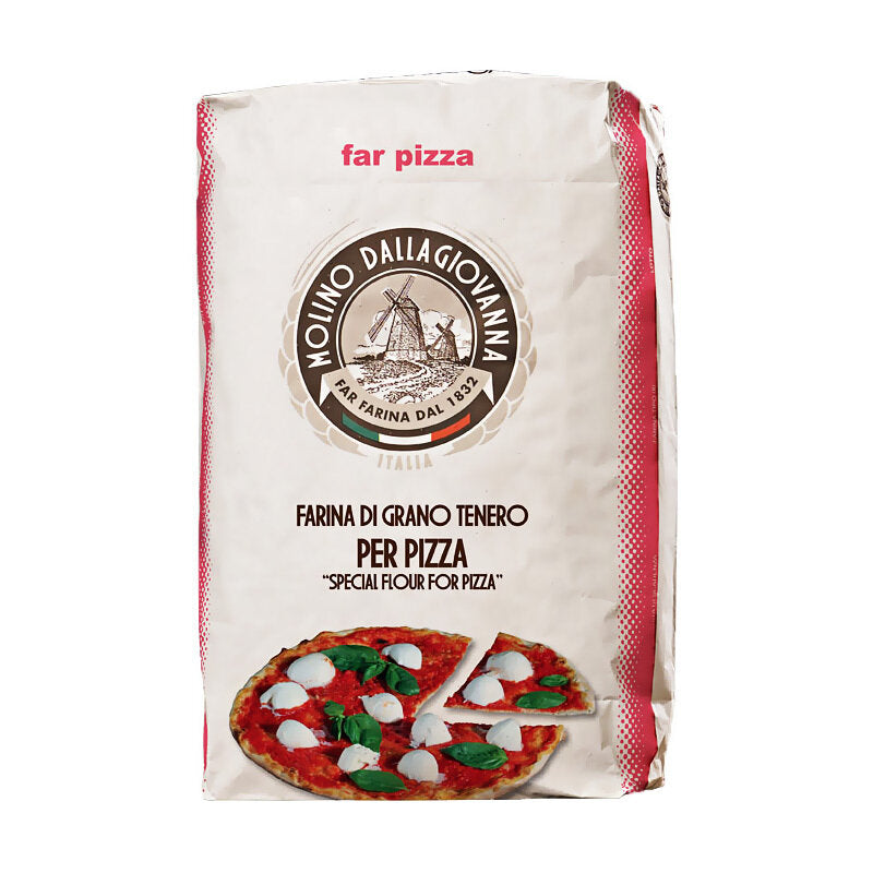 Molino Dallagiovanna Rossa High Temperature Long Fermentation Pizza Flour - premium flour bag