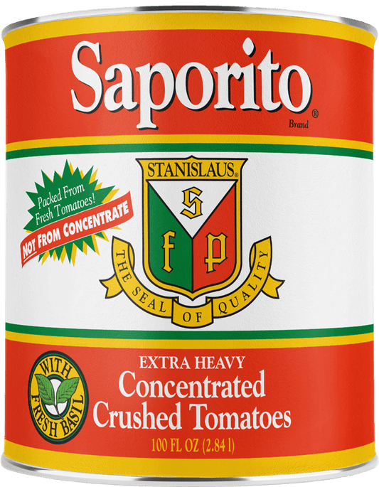 Stanislaus Saporito Extra Heavy Concentrated crushed tomatoes
