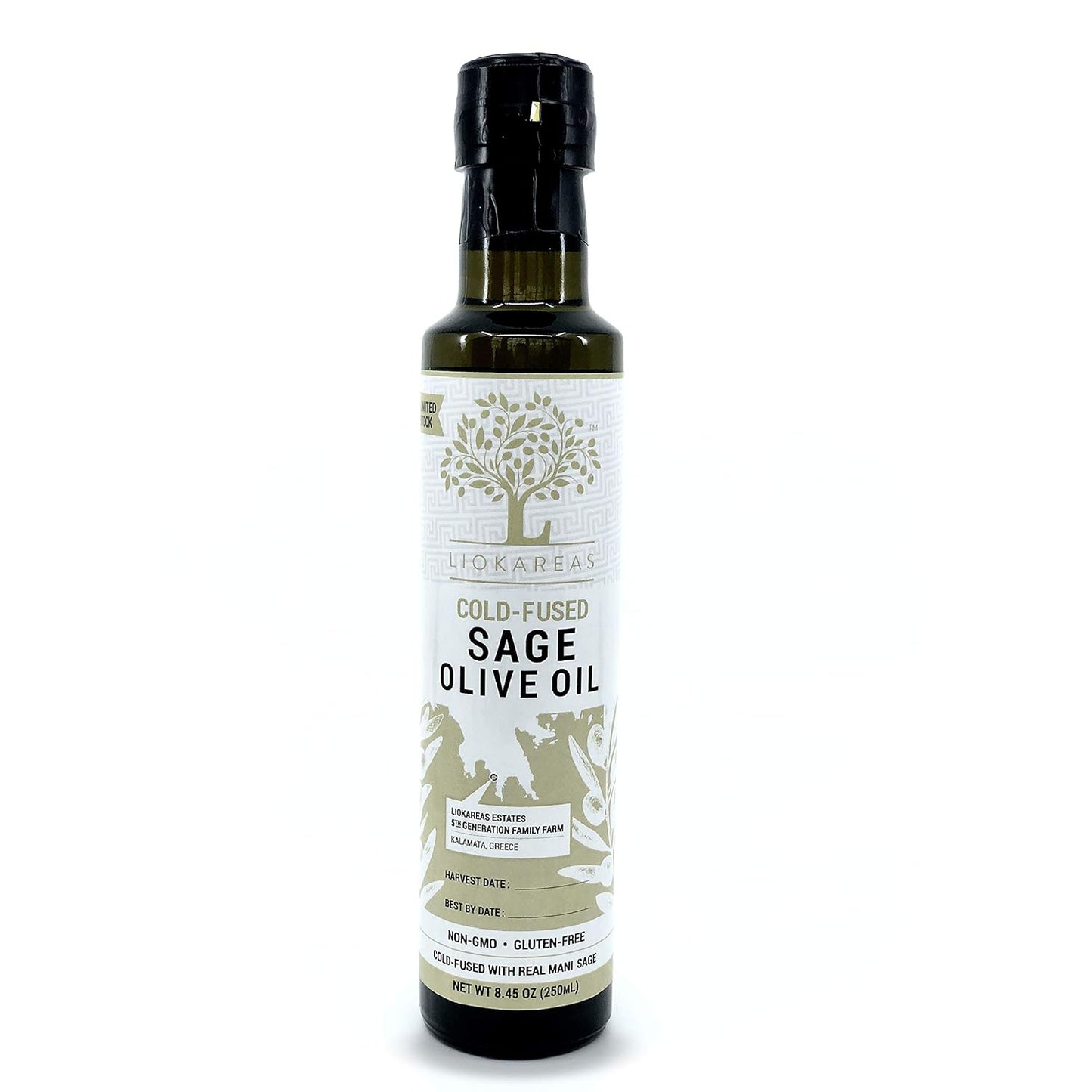 Liokareas Award Winning Olive Oil and Vinegar All Flavors Glass Bottles