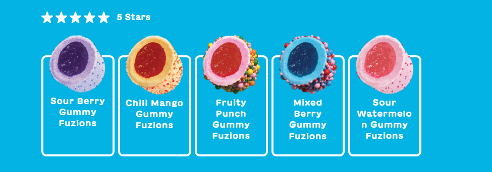 Stuffed Puffs Sour Watermelon Gummy, 4.36 Ounce, 8 Per Case