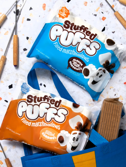 Stuffed Puffs Vanilla Marshmallow - Milk Chocolate Center - Case, 8.6 Ounce, 6 Per Case