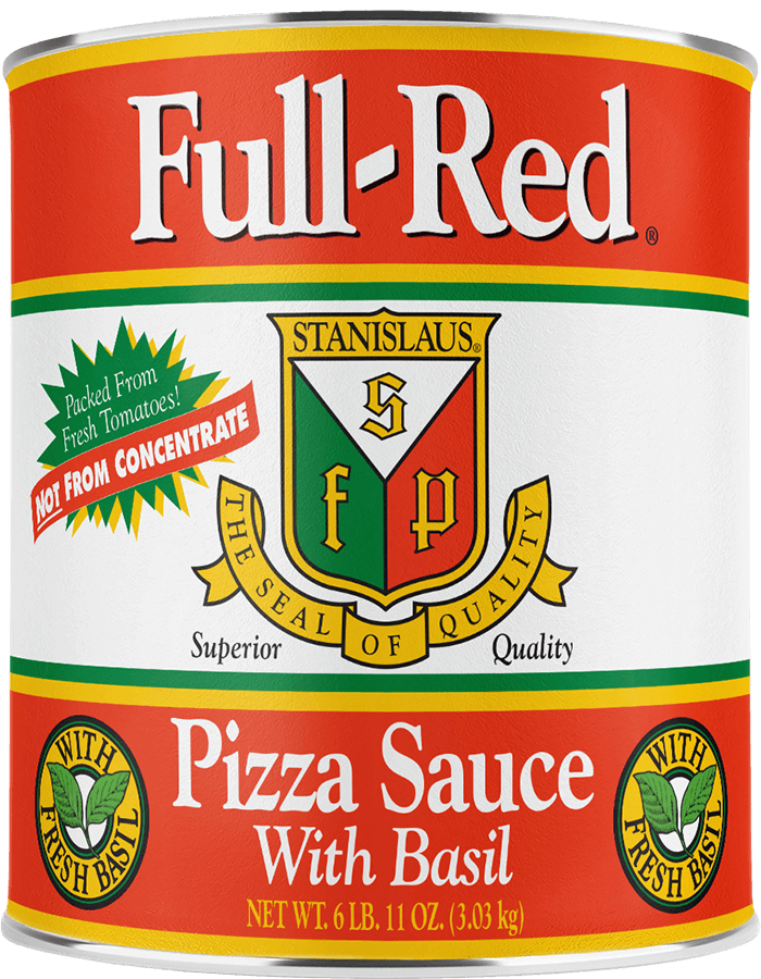 Stanislaus Full Red Pizza Sauce with Fresh Basil