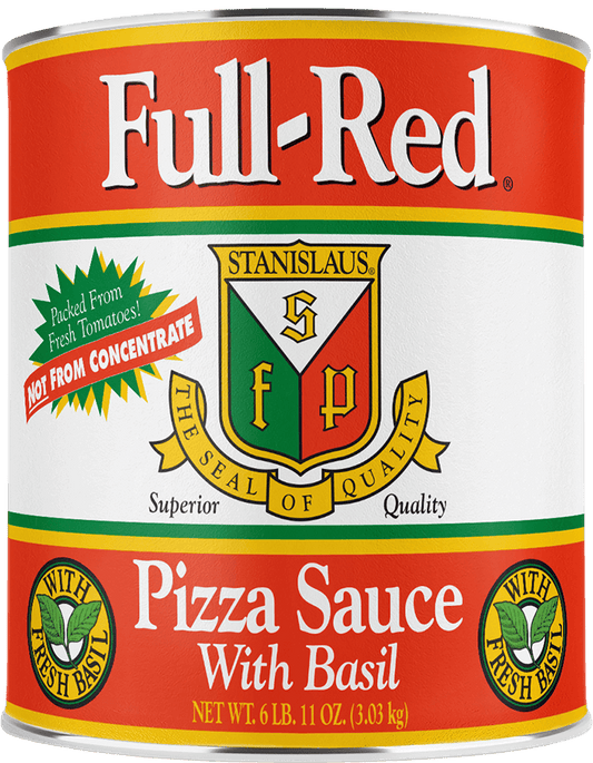 Stanislaus Full Red Pizza Sauce with Fresh Basil