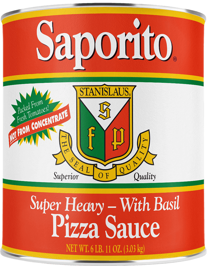 Stanislaus Saporito Super Heavy Pizza Sauce with Dry Basil