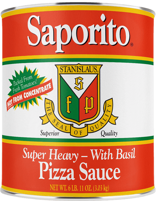 Stanislaus Saporito Super Heavy Pizza Sauce with Dry Basil