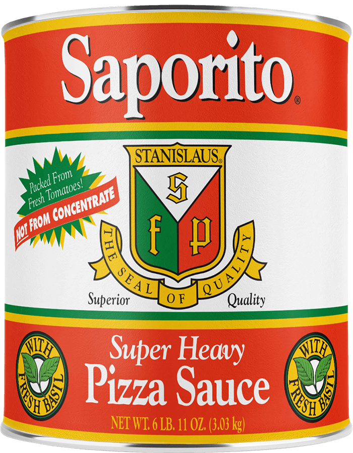 Stanislaus Saporito Super Heavy Pizza Sauce with Fresh Basil