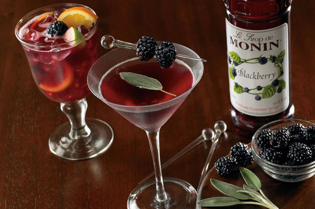 Monin Blackberry Syrup 1 Liter Bottle