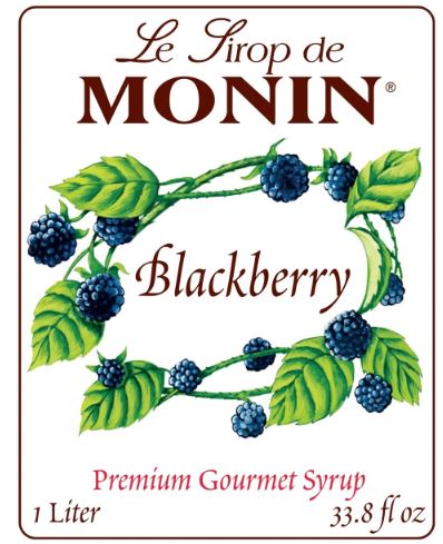 Monin Blackberry Syrup 1 Liter Bottle