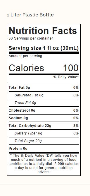 Monin Blackberry Syrup 1 Liter Bottle