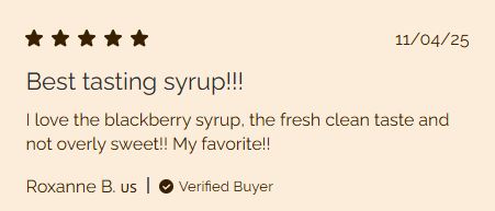 Monin Blackberry Syrup 1 Liter Bottle