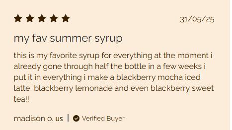 Monin Blackberry Syrup 1 Liter Bottle