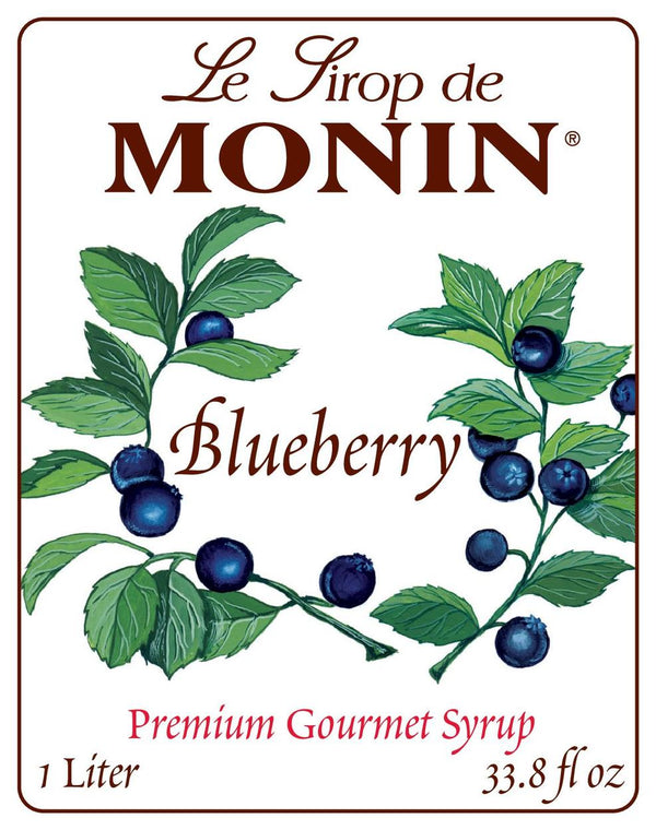Monin Blueberry Syrup 1 Liter bottle