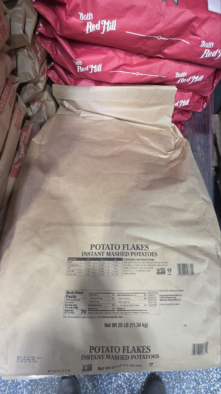 Bob's Red Mill Potato Flakes 25lb