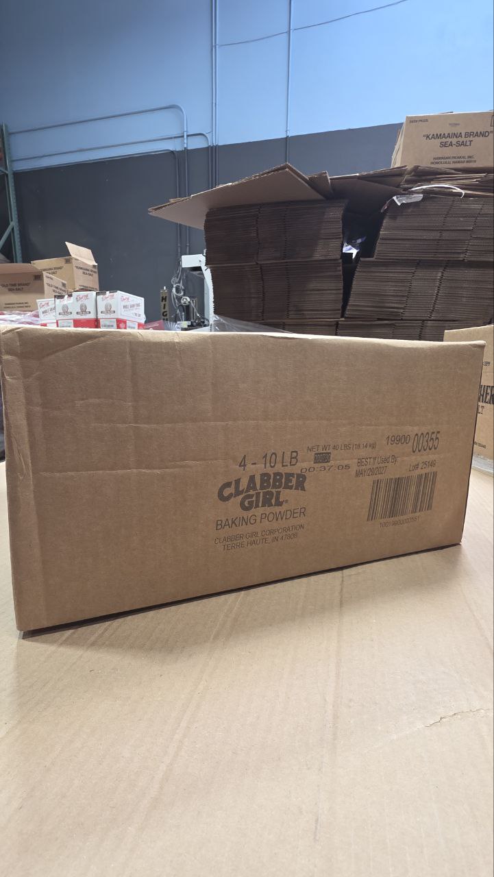 Clabber Girl Baking Powder - Case of 4 x 10lb