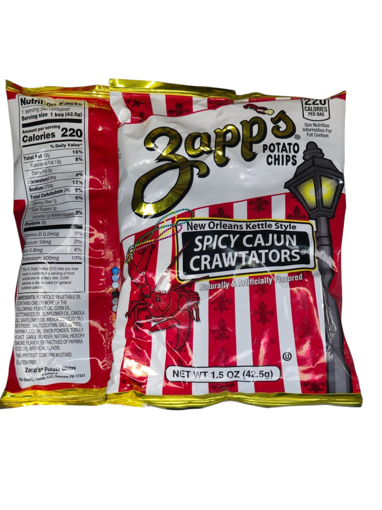 Zapps Supervariety Potato Chips 24 pack 1.5 oz All 9 flavors included