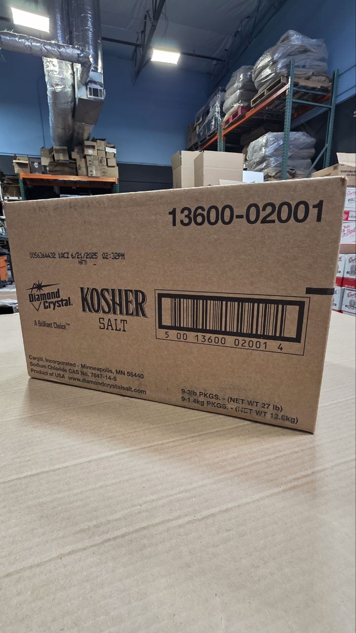 Diamond Crystal Kosher Salt - Case of 9